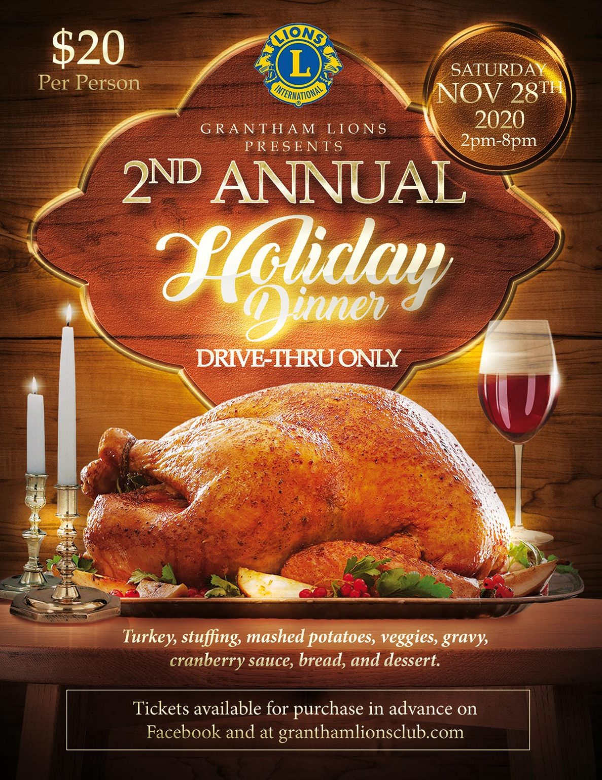 Annual Holiday Dinner Grantham Lions Club