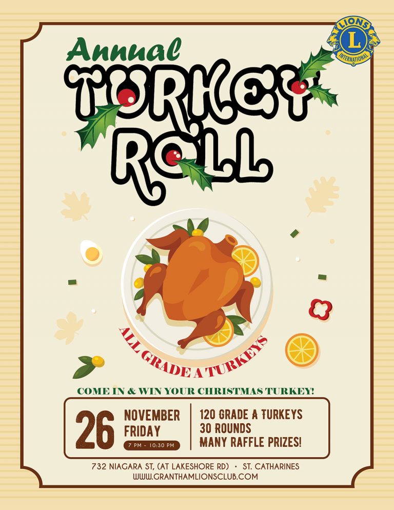 The Turkey Roll is back! Grantham Lions Club